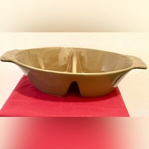 Brushes Earthenware by Kane Ceramic, Divided Serving Dish. 15.5”